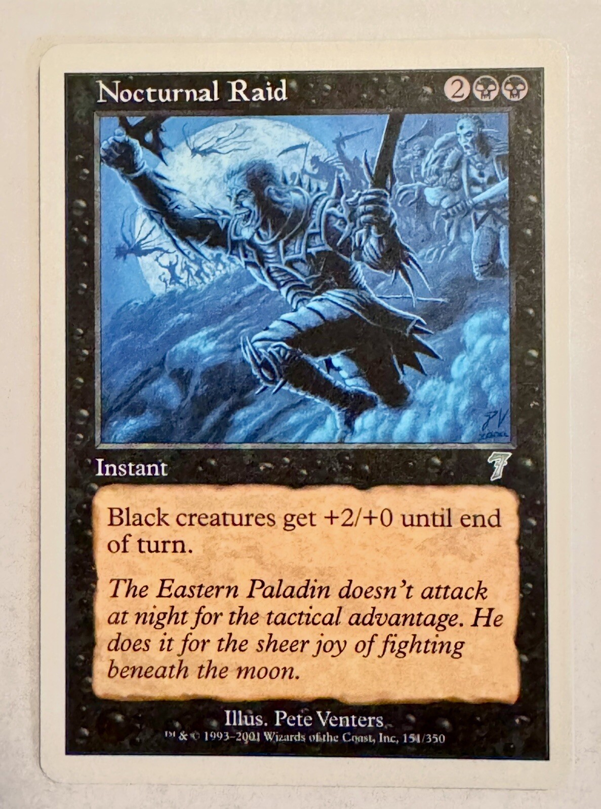 NOCTURNAL RAID mtg LP 7th Edition Uncommon 1 Card