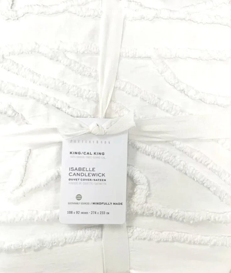 Pottery barn white duvet cover king deals