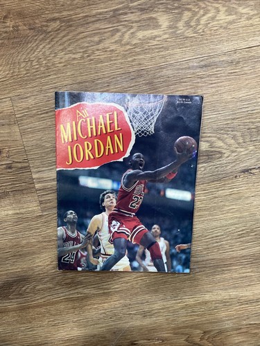 Vintage Rare 1990 AIR MICHAEL JORDAN Fold Up Poster Chicago Bulls NBA 33” X 22” - Picture 9 of 10