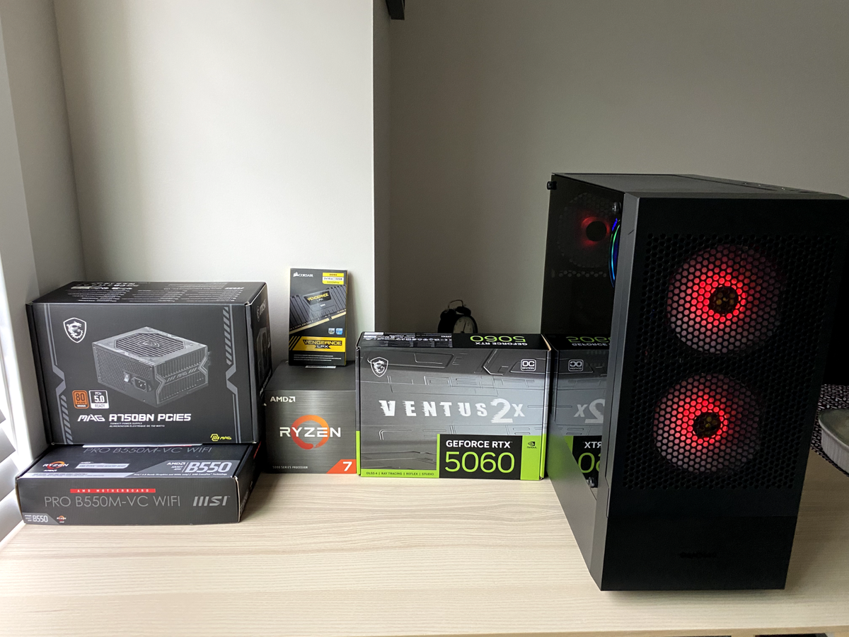 Gaming PC – Ryzen 7 5800X | RTX 5060 | 32GB RAM | 1TB SSD | eBay