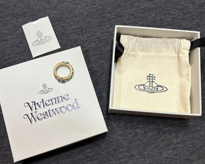 Vivienne Westwood Two Layer Becky Ring Sets Faux Diamond