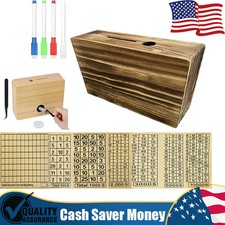 Cash Vault Wooden Savings Box Wooden Cash Saver Money Saving Box With Countdown