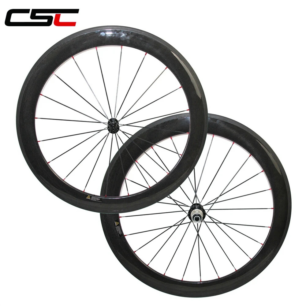 Set ruote in carbonio per bici da strada 25 mm foto 3