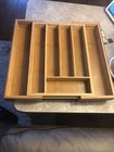 Natural Bamboo Expandable Organizer,13.98 x 10.04-15.35 x 1.97 inches (G26b)