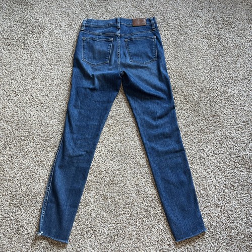 Madewell Blue Denim 10" High-Rise Skinny Jeans Womens Stretch Size 27 X 27.5 - Picture 11 of 13