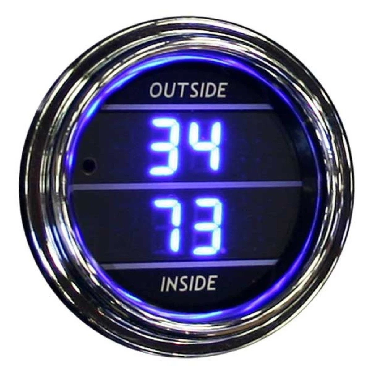 Teltek Inside Outside Auto Thermometer Gauge for any semi, trucks or cars