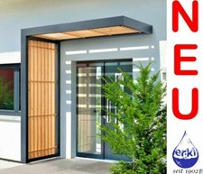 GUTTA Vordach Rechteckvordach BS Timber Line mit Holzdesign 160 200 250 cm breit