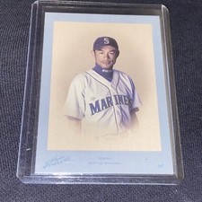 2005 Donruss Studio Portraits Leather & Lumber Blue /50 Ichiro Suzuki #SP-51 HOF