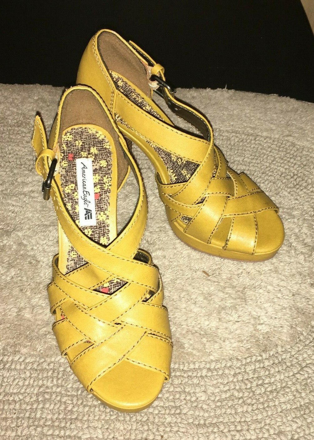 American Eagle Size 6 Gladiator Platform Sandals … - image 1