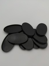 Lot Of 10 60mm x 35mm Oval Bases Used For Warhammer 40k AoS Games Workshop