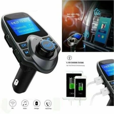 Bluetooth Wireless FM transmitter Adapter charger for Car Stereo Radio Speaker