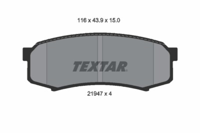 2194701 TEXTAR Bremsbelagsatz, Scheibenbremse für BAIC WEIWANG,BAW,CHANGAN,JMC,L