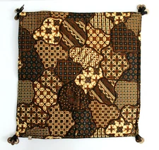 Batik Fabric Ethnic Throw Pillow Cover Multicolor 15"x15" Handmade NEW