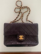 Chanel black lambskin Vintage Quilted Maxi Flap Bag, Made in France, Authentic