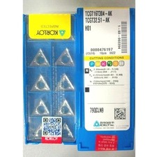 10PCS/Box New KORLOY TCGT16T304-AK TCGT32.51-AK Carbide Inserts QW