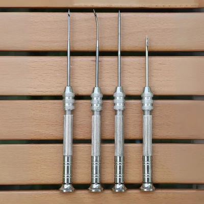 5Pcs Leather Sewing Awl Set with Replaceable Needles DIY Craft Tools Shoe Repair