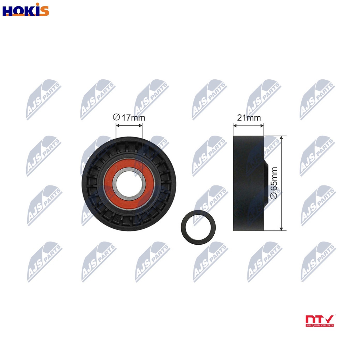 N.T.Y. RNK-VV-014.NTY Tensioner Pulley, V-ribbed belt for FORD,VOLVO - Image 9