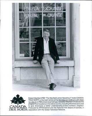 1988 Actor Pbs Robert Macneil The Macneil/Lehrer Newshour Canada 8X10 Photo