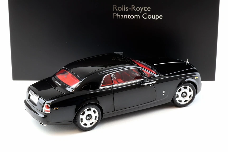 1:18 Kyosho Rolls Royce Phantom Coupe Noir Diamant KS08862DBK - Photo 3/4