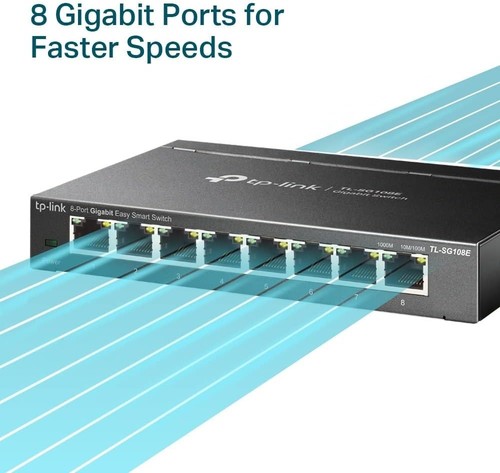 TP-Link TL-SG108E 1000M 8-Port Switch - 第 3/7 張圖片