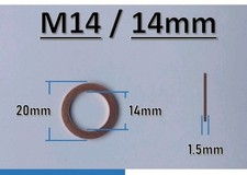 x5 OIL DRAIN SUMP PLUG COPPER SEAL WASHER VW TRANSPORER Aircooled