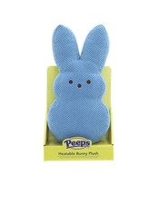 PEEPS Heatable Bunny Plush Blue 13  /Removeable Pouch/Microwaveable - NEW IN BOX