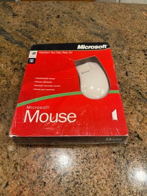 Vintage 90s Serial Original Microsoft Mouse Windows 95 Dos for
