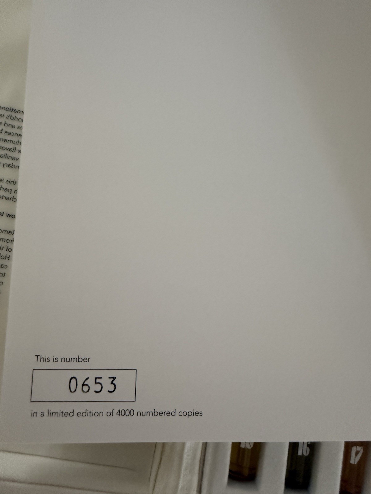 Extremely RARE: Visionaire  fragrance scent book Limited Edition #0653/4000