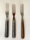 Three DIFFERENT Antique CIVIL WAR ERA THREE TINED FORKS