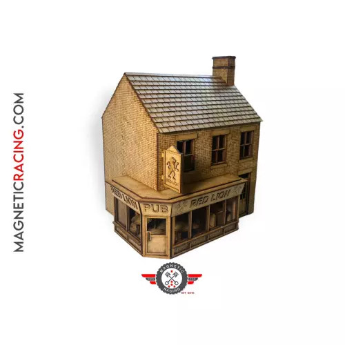 Magnetic Racing 083 The Red Lion Pub bâtiment de circuit 1/32 en bois
