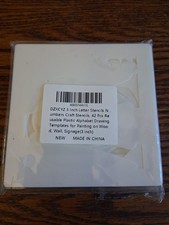 3 Inch Letter Stencils Numbers Craft Stencils, 42 Pcs Reusable Plastic Alphabet