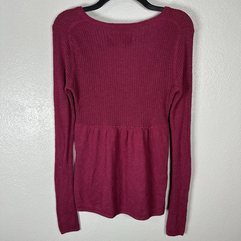 VTG American Eagle Cardigan Size Medium Pink Sweater Babydoll Top Bella Swan Y2K - Image 4 of 4