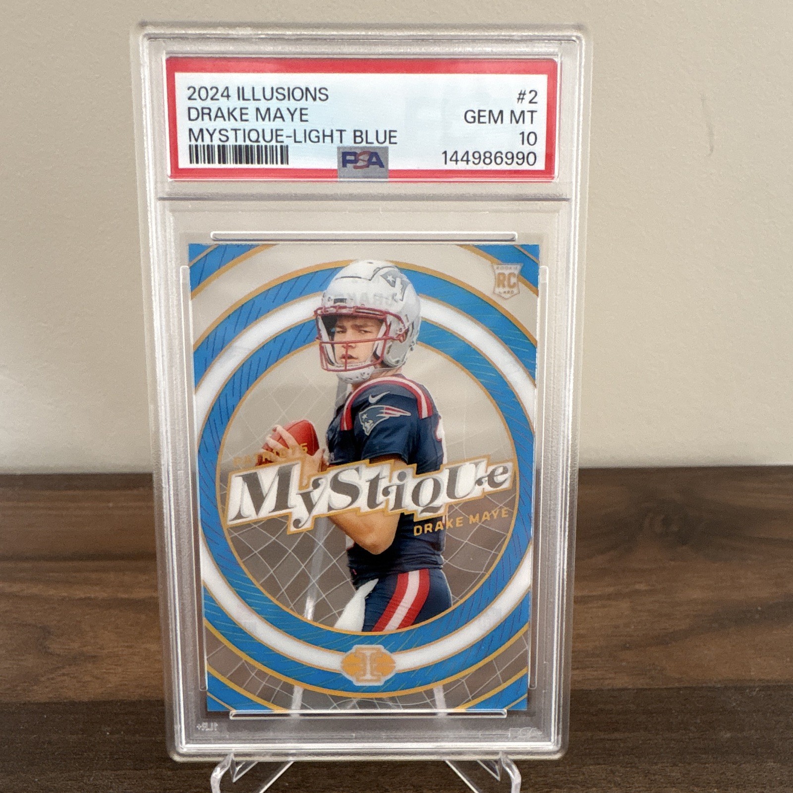 Drake Maye Panini Illusions Mystique #2 Light Blue