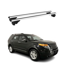 Lockable Roof Rack Cross Bars Luggage Carrier For Ford Explorer 2011-2015 Gray Lockable Roof Rack Cross Bars Luggage Carrier For Ford Explorer 2011-2015 Gray