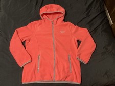 Reebok Women's Peach Full Zip Fleece Hoodie Size XL Excellent Condition