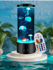 Jellyfish Aquarium Lamp LED Color Changing Night Light USB Relax Mood Decor