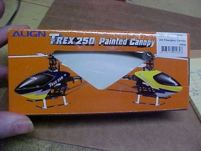 ALIGN HC2001T = 250 FIBERGLASS CANOPY, WHITE: TREX 250  (NEW)