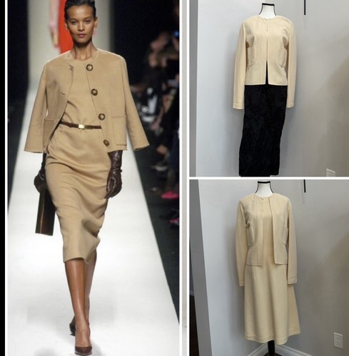 Celine, Vintage CELINE Wool Jacket And Dress Size FR 38