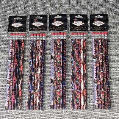 New Las Vegas Souvenir Lot of 5 Pencil Packs Total 25 Pencils 5 Pencils per Pack