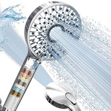 Magichome Filtered Shower Head with Handheld, High Pressure 10-Spd Silver