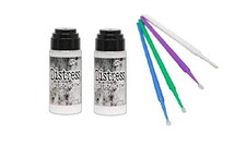New Ranger Tim Holtz Distress Embossing Bundle with Blending Sticks 2 Distress