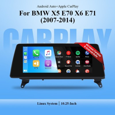 10.25'' Carplay Car Stereo GPS Navi Linux Auto SWC Für BMW X5 E70 X6 E71 CCC