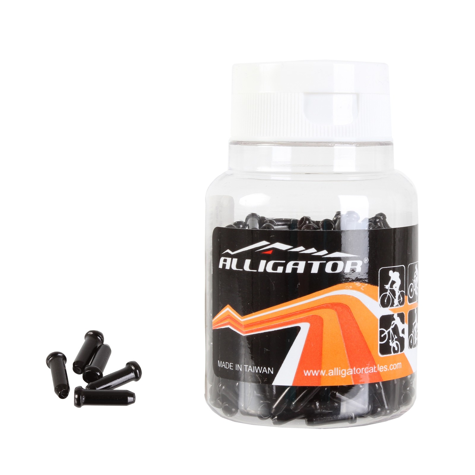 Наконечник тормозного троса из кожи аллигатора черный - 500 штБутылка 8390₽