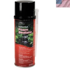 12 oz Waterfall Foam Sealer - Black Polyurethane Sealant with Nozzle Applicator