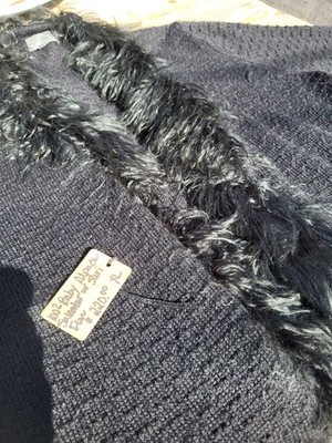 Handcrafted 100% Baby  Alpaca Wool Open Front Sweater Coat  220.00  XL Orig Cost