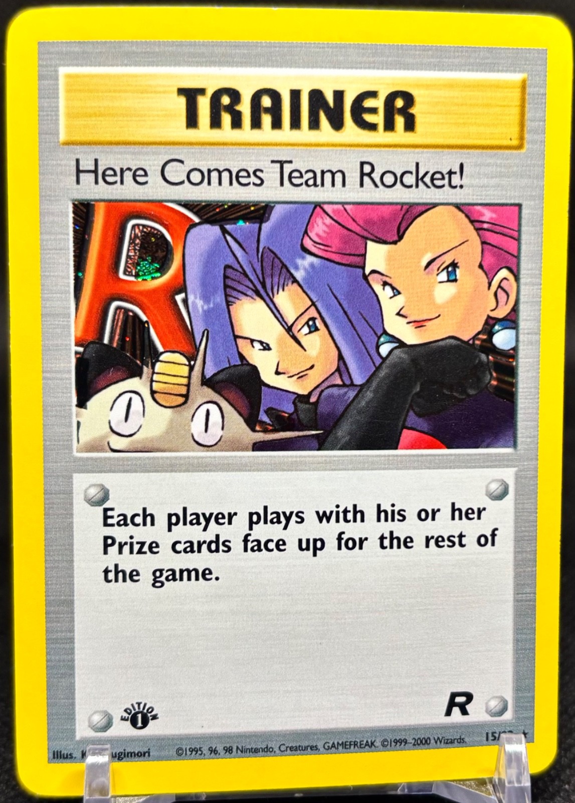 Pokémon TCG 1st Edition Here Comes Team Rocket! 15/82 Team Rocket Holo Rare - NM