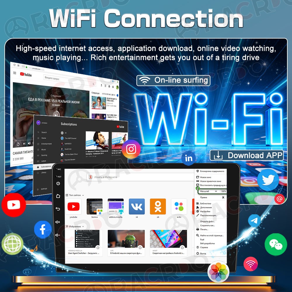 Android 15.0 For Jeep Wrangler JL Gladiator 2018 2019-2022 Carplay Car Radio GPS thumbnail 6