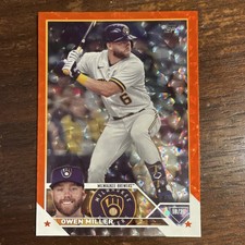 Topps Update Series Owen Miller #US14 Orange Foil Milwaukee Brewers /299