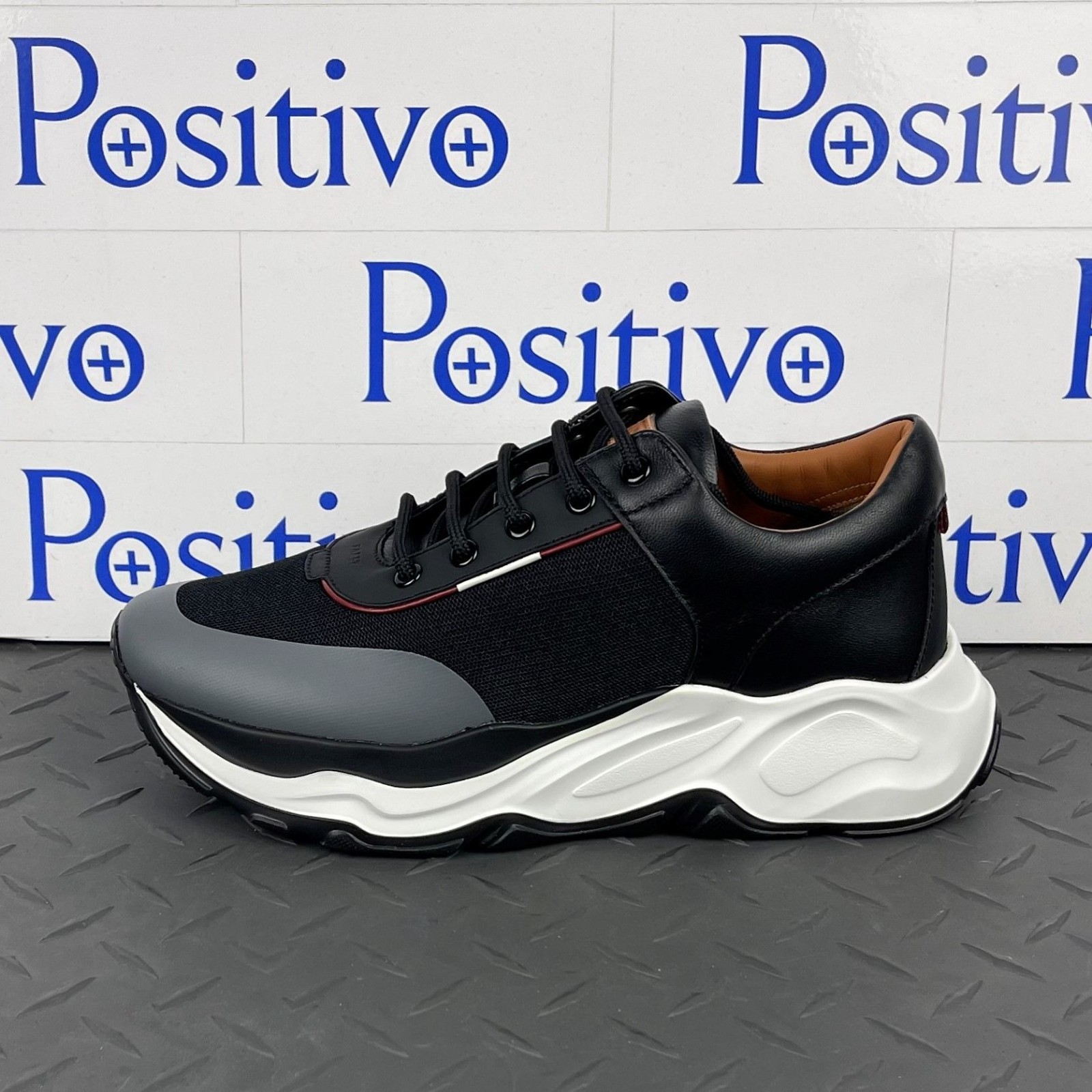 Bally Mens Brander Black Polyester Sneakers Shoes US 7 New