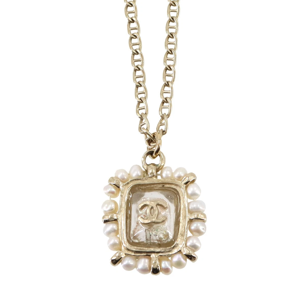 Collana CHANEL Coco Logos oro bianco accessorio A16A 90253838